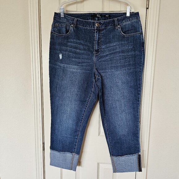 1822 Denim Cuffed Taylor Skinny Jeans - Picture 1 of 4